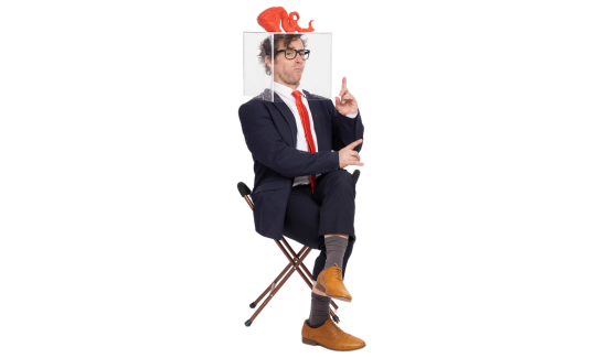 תמונת מופע: הצגה של תיאטרון גלם&colon; "גוש"